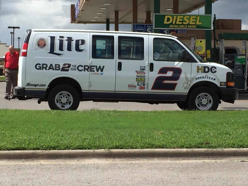 Artful Wanderlust (@paintinthyme) on Twitter photo Irony of seeing this van promoting my favorite driver? It was a Chevy van. <a href="/keselowski/">Brad Keselowski</a> <a href="/nascarcasm/">nascarcasm</a> Irony of seeing this van promoting my favorite driver? It was a Chevy van. <a href="/keselowski/">Brad Keselowski</a> <a href="/nascarcasm/">nascarcasm</a>
