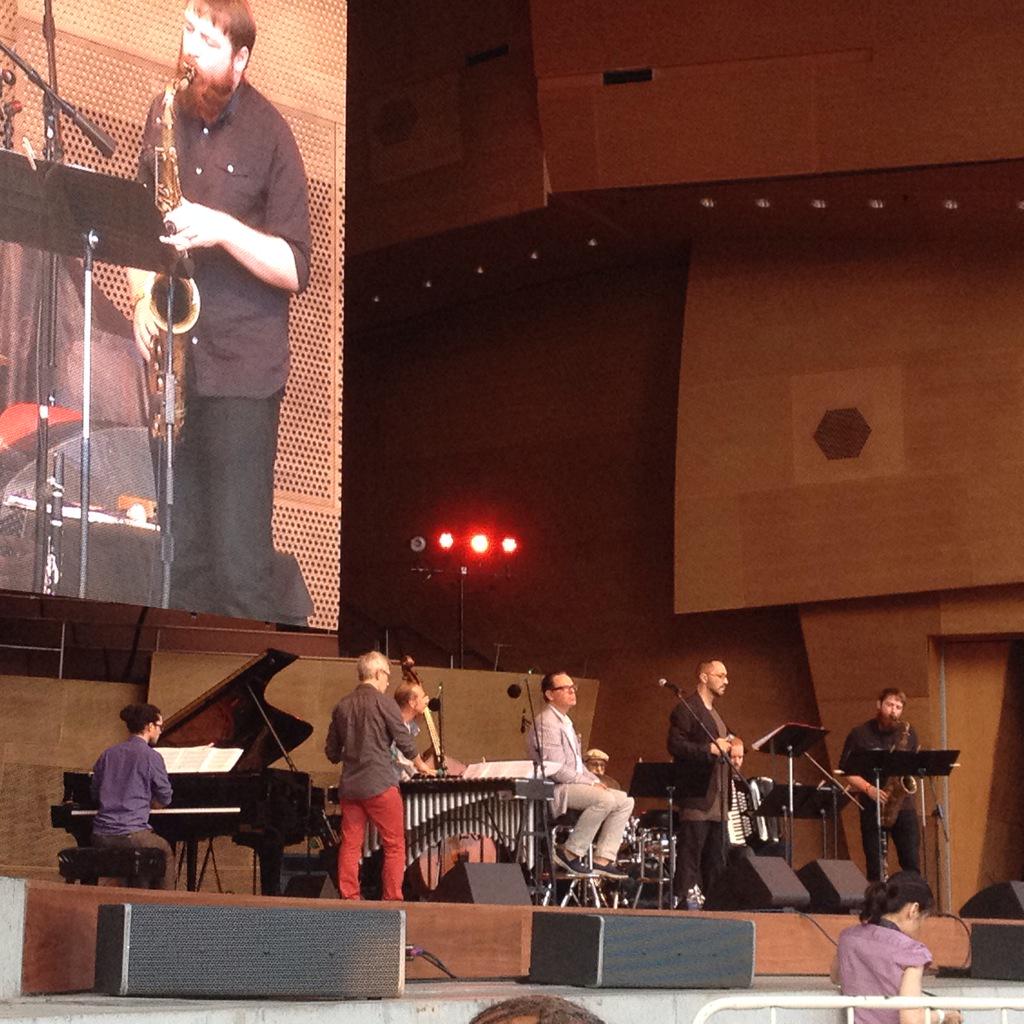 Claudia Quintet just played a breathtakingly beautiful set w/ Theo Bleckmann &amp; Kurt Elling at #chijazzfest