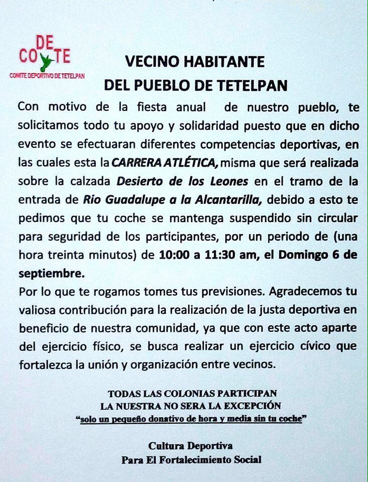 Tomen nota vecinos por favor