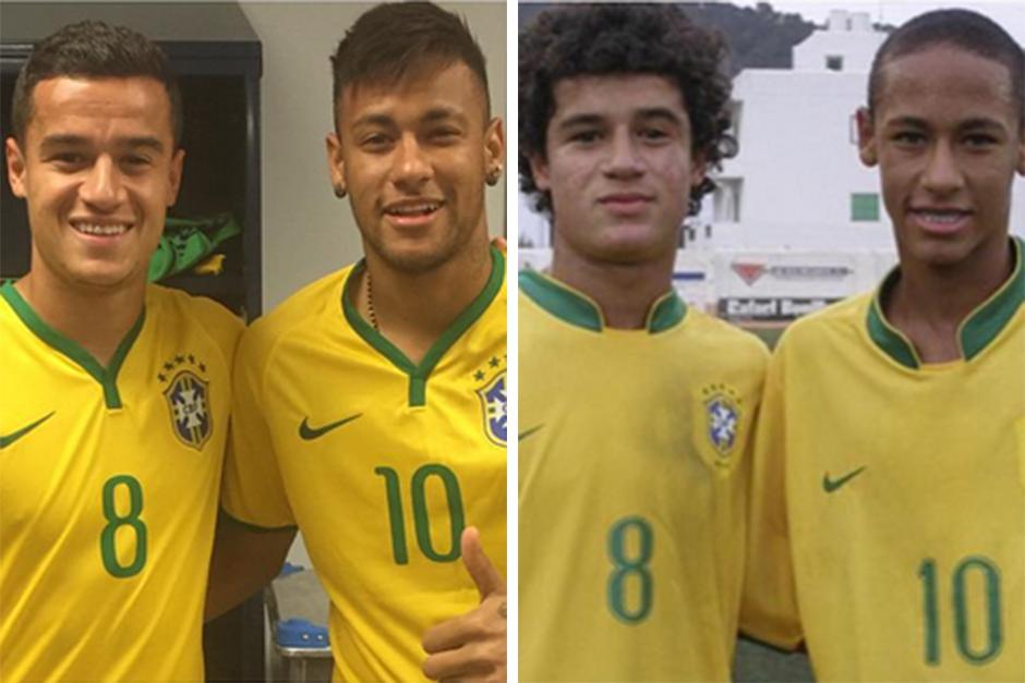 Then and now neymar and coutinho recreate classic brazil Then and now neymar and coutinho recreate classic brazil
