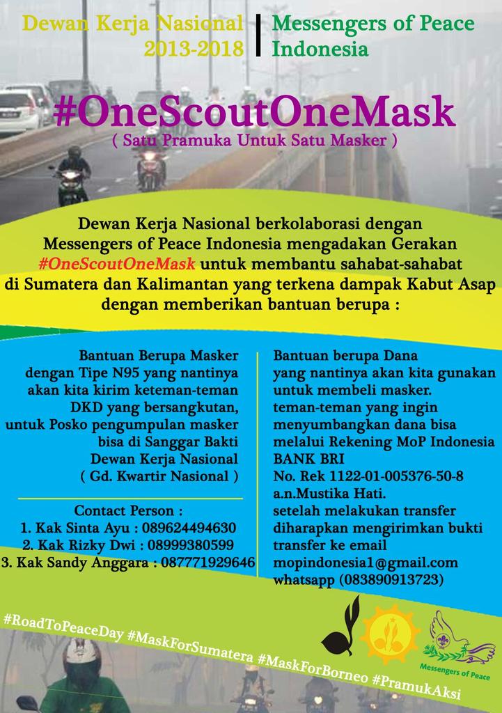 RobbyZulpandi02's tweet photo. #OneScoutOneMask @DK_Nasional @kwarnas http://t.co/sXeNj0XRLx