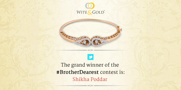 WitenGold's tweet photo. Congrats @shikha123poddar! You are the winner of the #BrotherDearest contest! DM us your details to claim your prize! http://t.co/finAeVKvk0