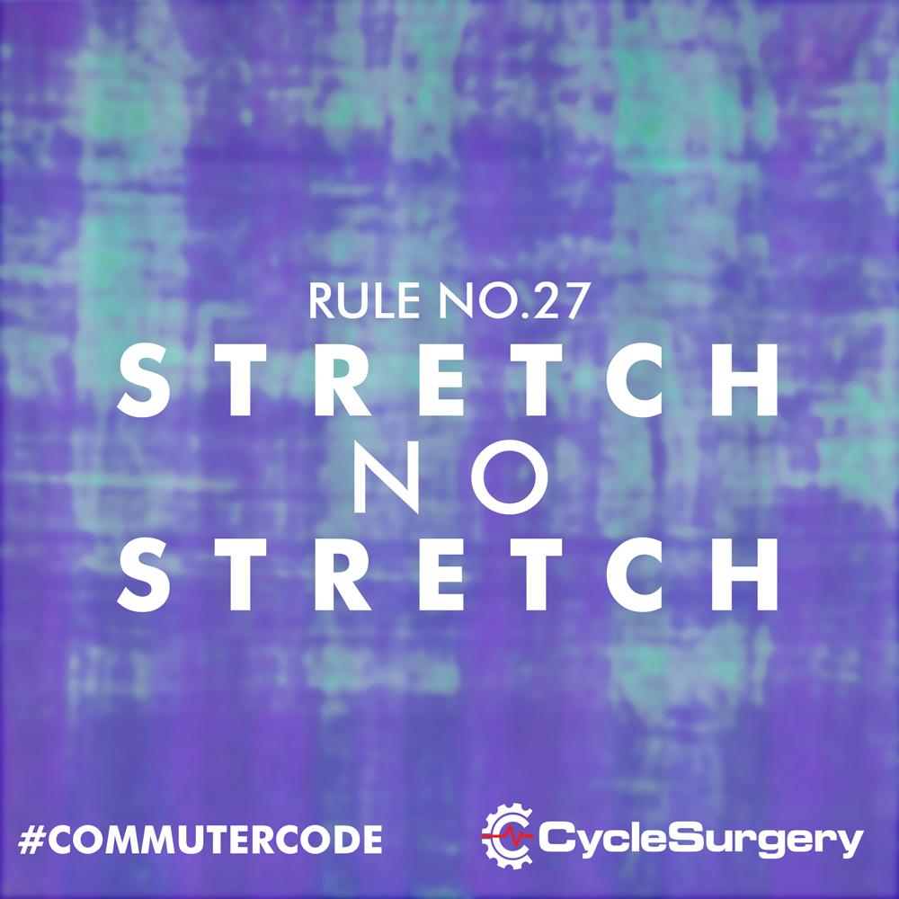 CycleSurgery's tweet photo. A stretch post ride is a necessity but do it outside. Lunging in Lycra within the building is a no-no #CommuterCode http://t.co/O0pNM9fIh8