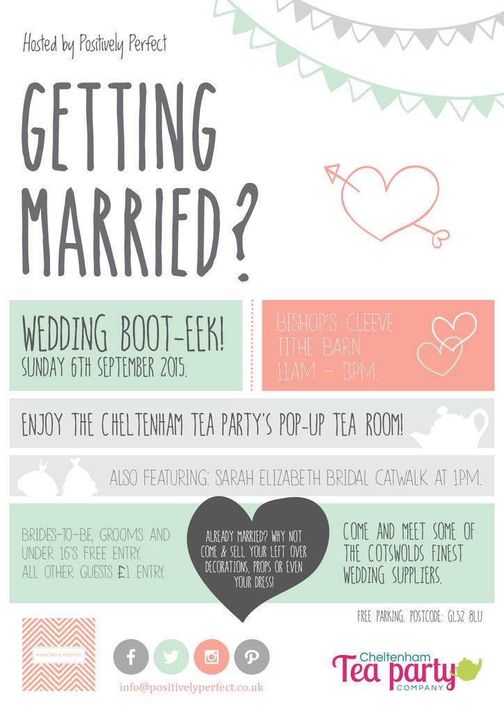 We are all ready &amp; packed up for the Wedding Boot-eek today. Come &amp; meet our fab suppliers! #weddingfair #cheltenham