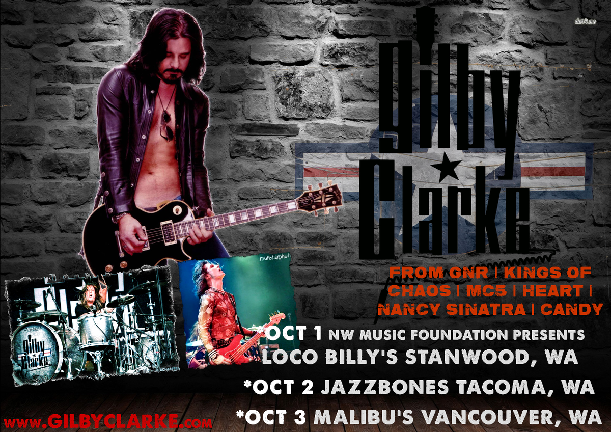 drummertpf's tweet photo. @gilbyclarke PacNW 10-1 @LocoBillys Stanwick, WA, 10-2 @JAZZBONESTACOMA Tacoma, WA 10-3 Malibu's Vancouver WA http://t.co/ufeLv82QRr