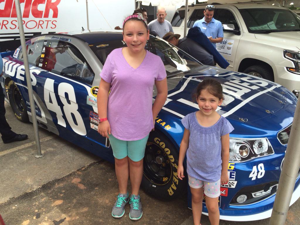 duanepett's tweet photo. Melanie and Erica at #matthewsalivenc with #hendrickroadtrip http://t.co/ZbLQqsjVrZ