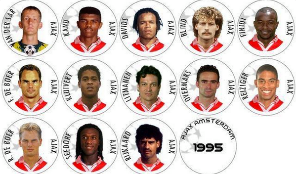 FootballFunnys's tweet photo. AFC Ajax 1995... http://t.co/sCWrqBlUEM