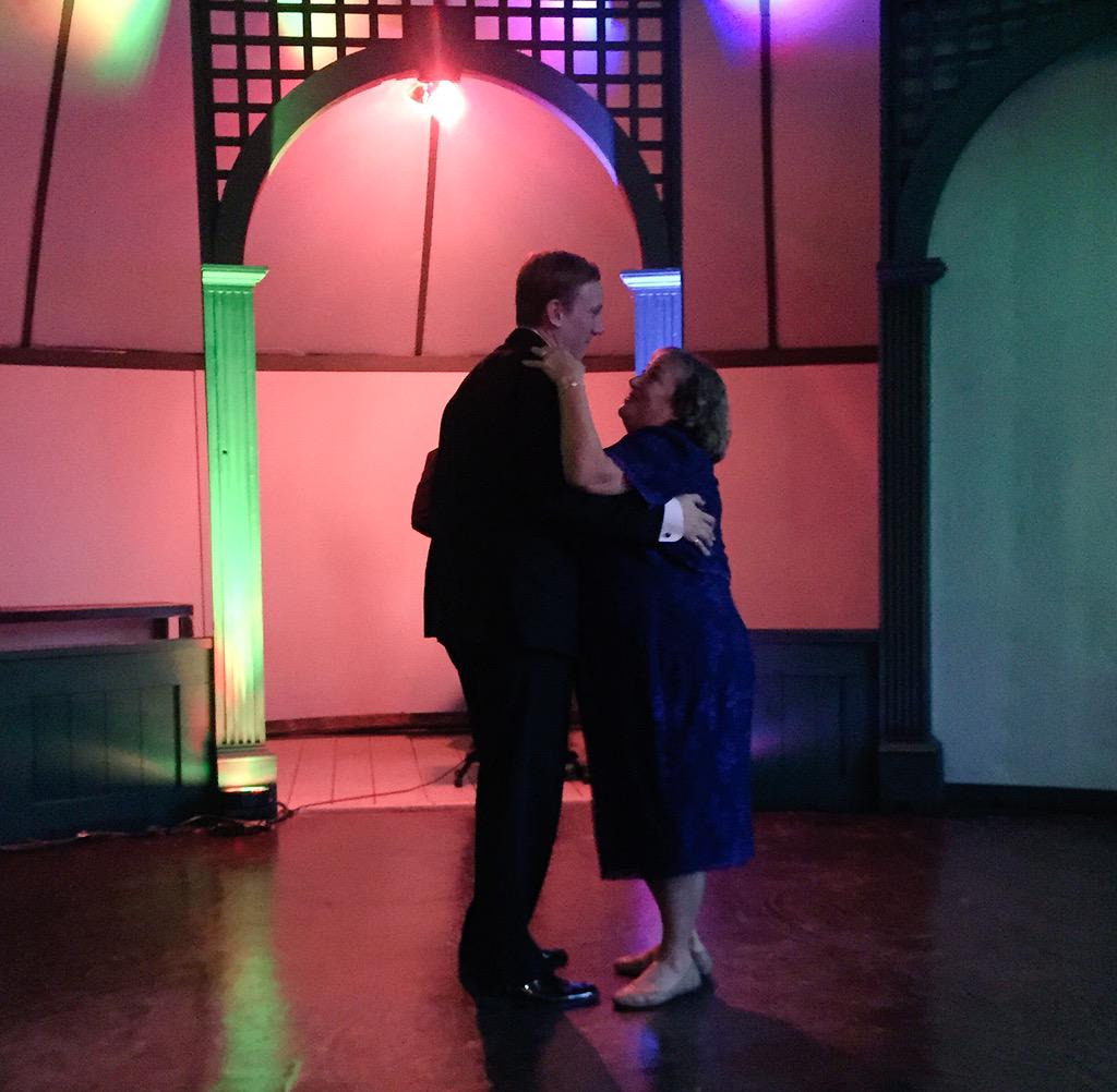 molecularbond's tweet photo. Ok, totally crying now because @Scott_Bromley chose Rainbow Connection for the mother & son dance. #bromcom2015 http://t.co/nMXMb4lD1L