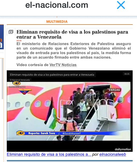 ParaisoActivo's tweet photo. Pero "que lindo"... Eliminan requisito de visa a palestinos para entrar en #Venezuela #LogrosDeEnchufados #BastaYa http://t.co/8GlGrChMt8