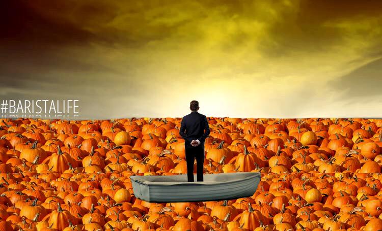 Barista_Life_'s tweet photo. Pretty accurate picture of what the next few months of your life are gonna look like...PUMPKIN EVERYTHING!!!🎃 #PSL http://t.co/pukNH6yJoe
