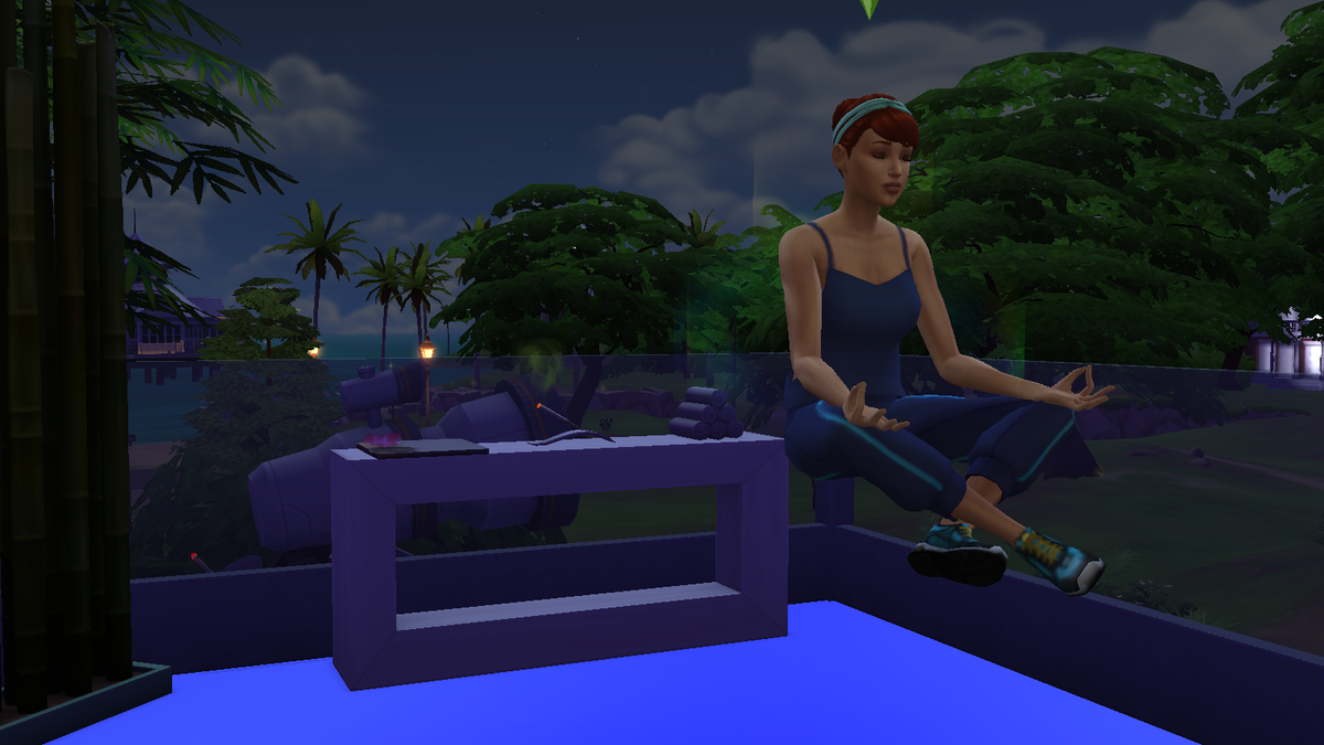 SimsGrl90's tweet photo. #SimmersGiveaway Workout at night ;) #SIms4 #WellnessSkill #PerfectNights http://t.co/NewFpfXy8R