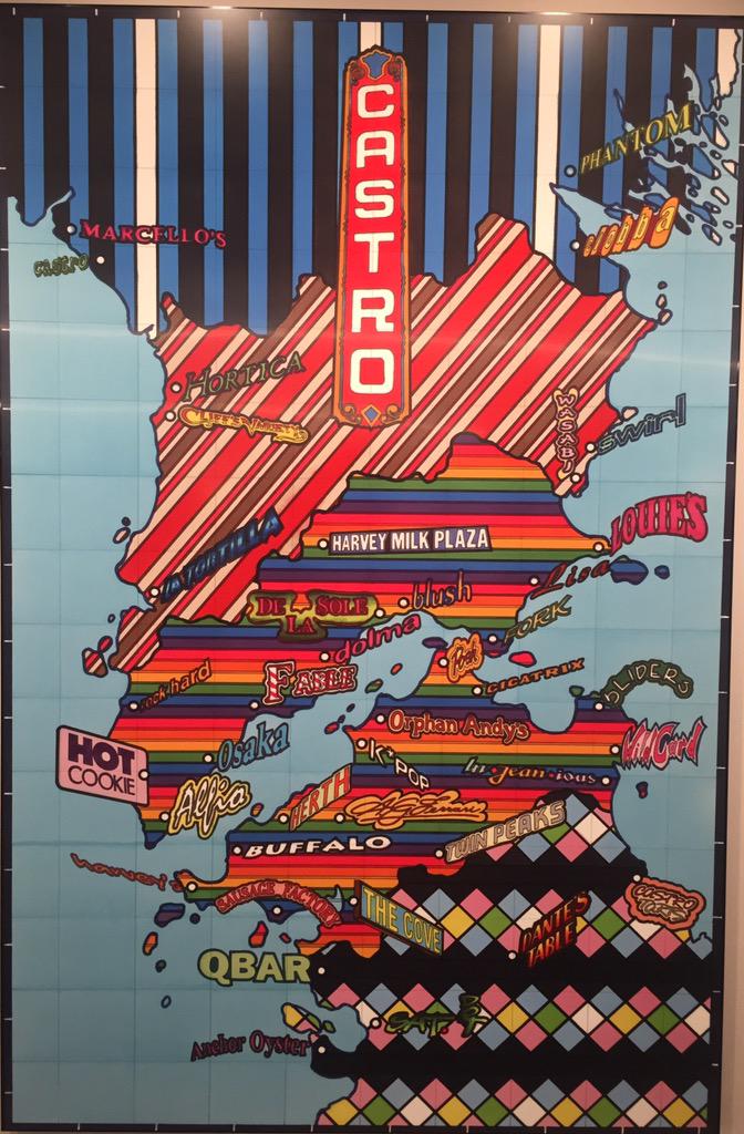 Urban_Adventure's tweet image. New #Art installed at #SFO. Don't fully understand it but good to see #SFCastro represented. #SF #Travel #Airport