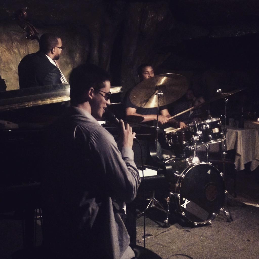 CMLBates's tweet photo. Local jazz genius #JustinKauflin at #BohemianCaverns earlier tonight - star of the doc, @KeepinOnFilm. #DC #IndieLove http://t.co/VPRWqXzjP9