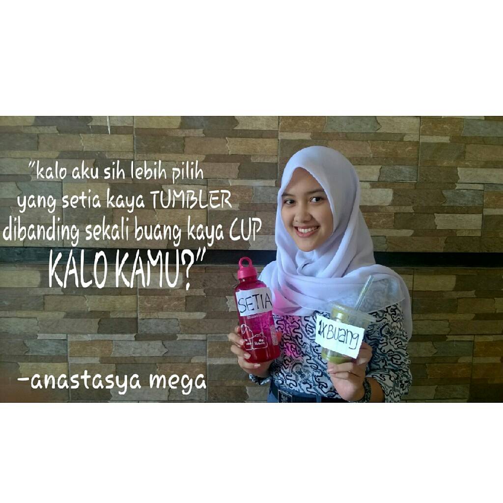 babarengan19's tweet photo. Nah ini nih dulur, milih yg setia apa yg sekali buang? Hehehe #Gerakan1000Tumbler #Greenaration http://t.co/tHHYXhAPw7