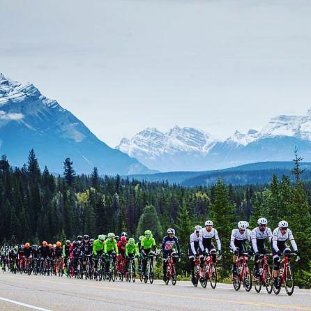 A beautiful but hard stage in Alberta. Happy to still be in the lead after all the hard work by my teammates. Thanks!
