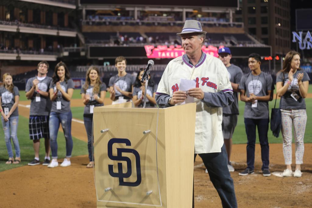 MLB on Twitter: "Will Ferrell addresses the crowd at Petco Park before...