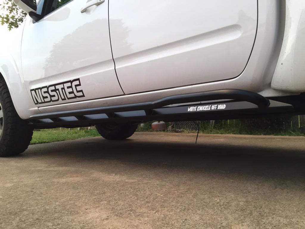 Frontiernation's tweet photo. Installed @whiteknuckleoffroad sliders. http://t.co/Mkxe78Lea1