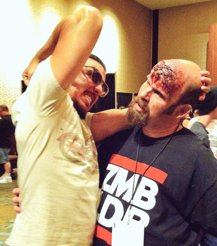 ZombieLeader1's tweet photo. @Nicksgomez Preach! @WalkrStalkrCon Boston 2014. #WSC2014 #wscboston #zombieleader #nickgomez #TWDFamily #twd http://t.co/7WagavSdsk