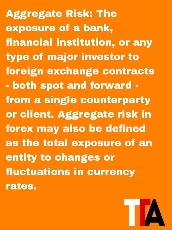 IGEForex's tweet photo. Aggregate Risk - The exposure of a bank, financial institution, or any type of major investor to foreign ex http://t.co/N5QLhnvxbL