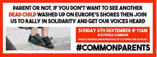 AmeliaAshton's tweet photo. @calaisaction #refugeeswelcom #fillthecommon Please show your support by coming to Southsea Common today. http://t.co/jPzycRVy1n