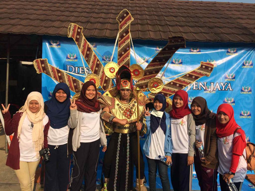 Keseruan kita hari ini mengikuti jalan santai dies natalisnya <a href="/UNBAJA/">BantenJayaUniversity</a> ☺🙌🎉🎊