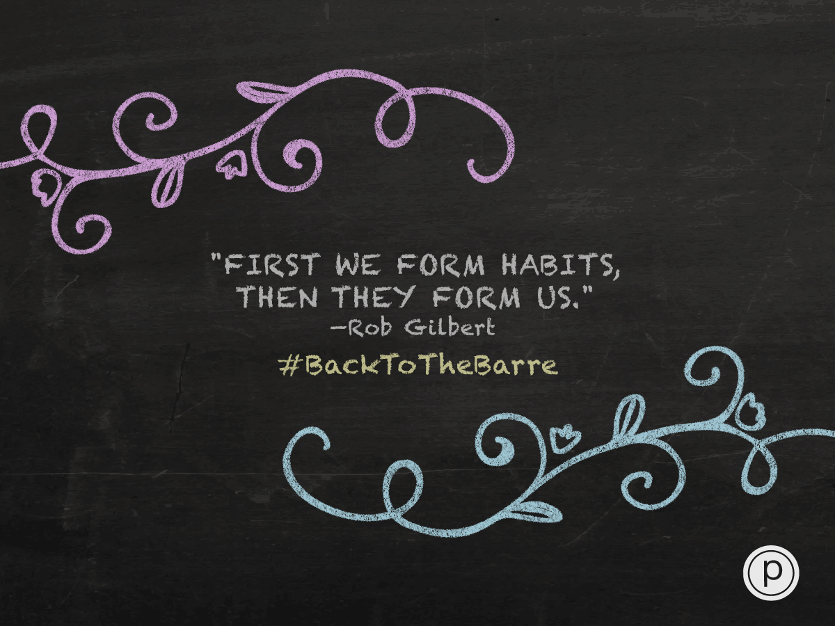 Pure_Barre's tweet photo. Today's lesson is to think about your habits — embrace the good and break the bad! #BackToTheBarre http://t.co/6Lv1QcxyVI