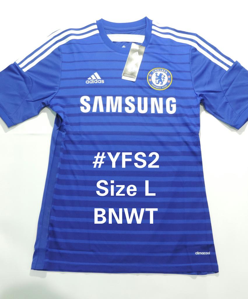 yapfootball's tweet photo. #YFS2 Chelsea Home 2014-15
Size L
BNWT
Kain Juara BPL dan Carling 2014-15 http://t.co/L3g7EwVqRa