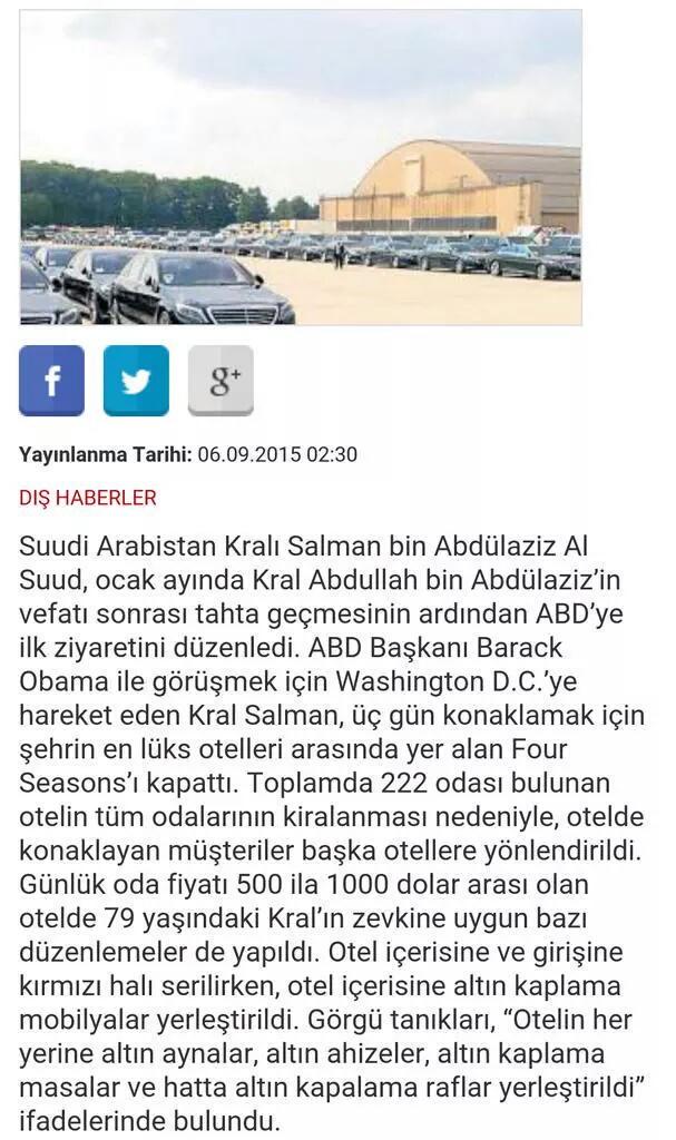 pasha_haydar's tweet photo. Washington'un en lüks otelini kapatan S.Arabistan Kralı
Ülkesine bir tane bile Suriye'li mülteci almadı
@KemalAta34 http://t.co/iVvaElhsId