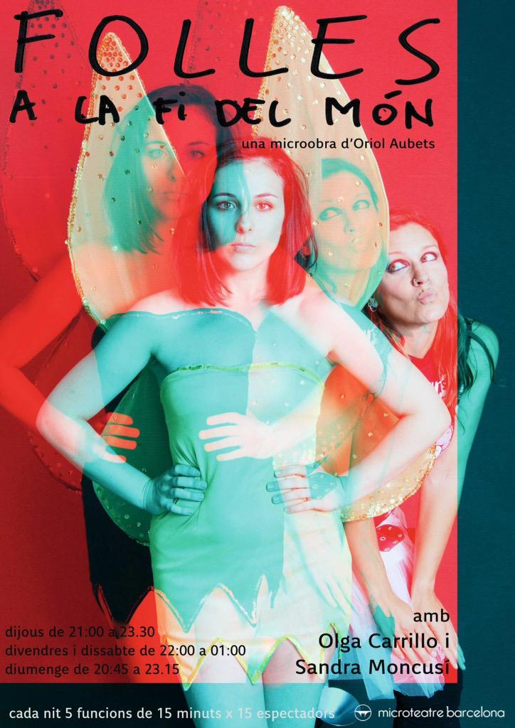 OlgaCarrilloOZ's tweet photo. En una setmana penjo les ales així que tots cap al @microteatrobcn a veure #follesalafidelmon #microteatrebarcelona http://t.co/KWyl9OrBc8