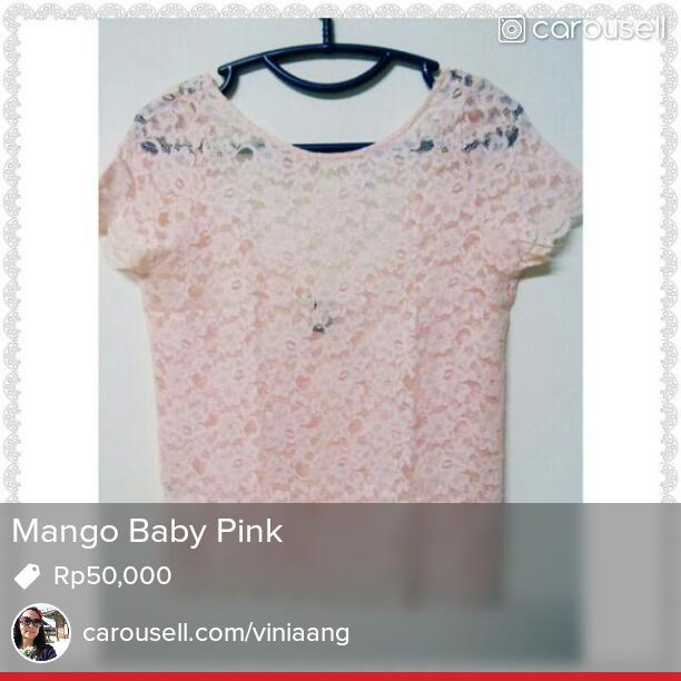 viniaang's tweet photo. Selling Mango Baby Pink Rp50,000 https://t.co/F0a8yAesGS #carousell @carousell_id http://t.co/L0JobmFQp8