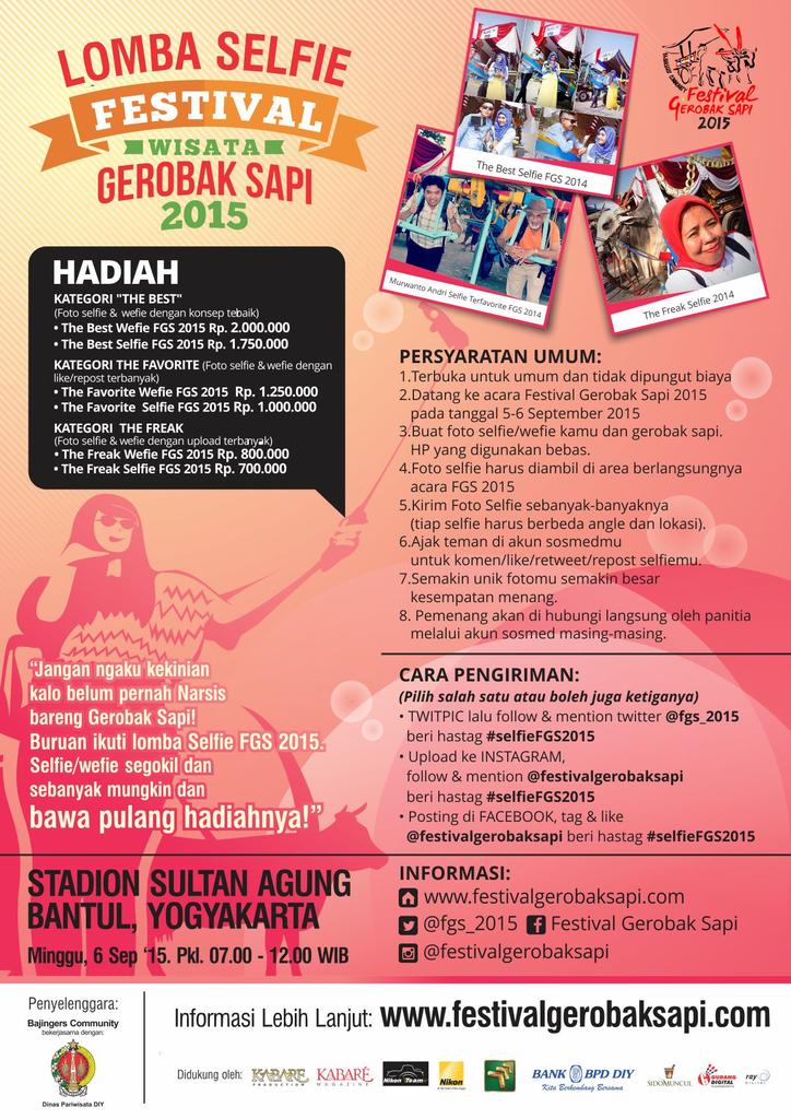 FGS_2019's tweet photo. Batas upload lomba #SelfieFGS2015 tanggal 8/09/15 ya. Yang jadi pemenang yang mengikuti syarat dan caranya. #FGS2015 http://t.co/5ymGOT95Dc
