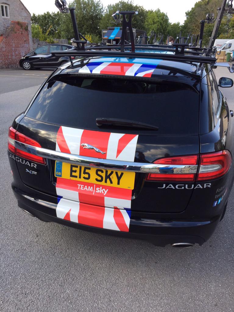 We love the custom vehicle stickers for the #AvivaToB2015 as well. Thanks <a href="/SignsExpress/">Signs Express</a>! #YourTour