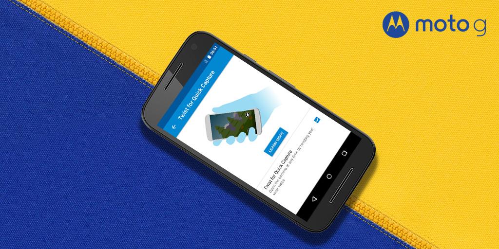 motorolaindia's tweet photo. Don’t miss out on a photo op! Your #MotoG (3rd Gen) is ready whenever you are. #QuickCapture http://t.co/Di4IXaH5vV http://t.co/eaZbk0eMgP