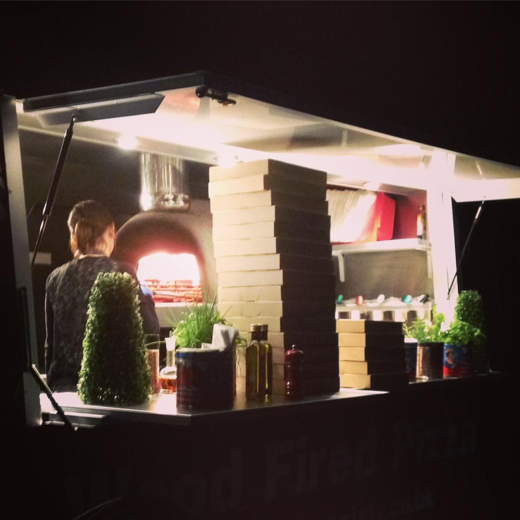 SecretPizzaSoc's tweet photo. Lining them up at last night's wedding! #wedding #pizza http://t.co/I8njNUSV8K