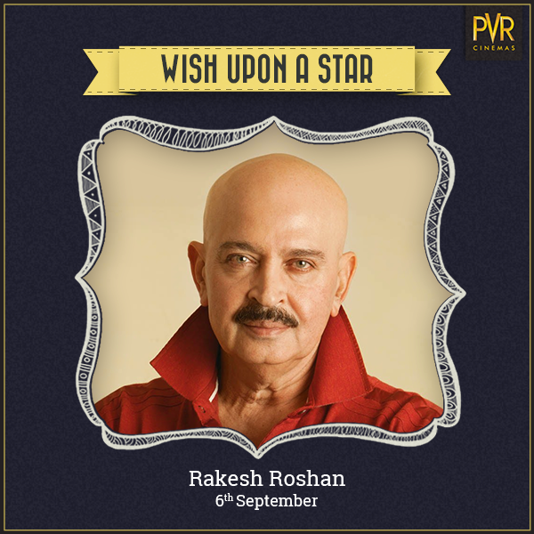 We wish actor/director Rakesh Roshan a very Happy Birthday! Send him your wishes here! 