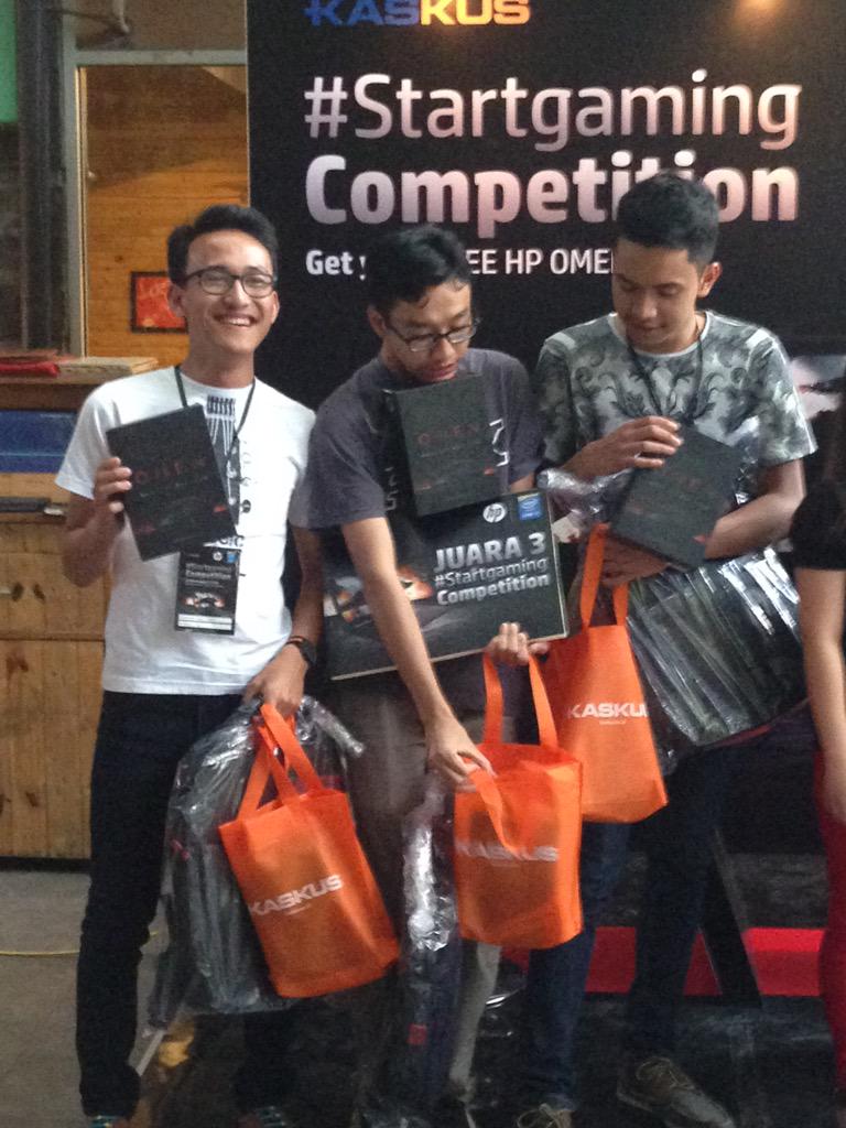 ShaniBudi's tweet photo. Pemenang ketiga #Startgaming Competition mendapat hadiah mouse & backpack dari HP OMEN @hanyaHPuntukku http://t.co/7Cxz7XBgeC