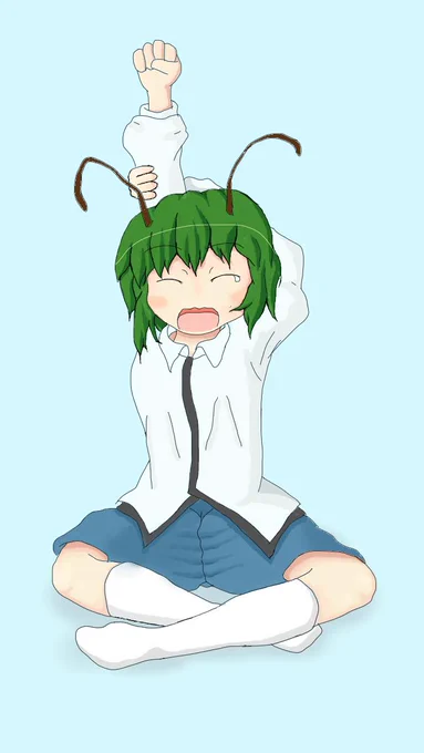 ・短時間で描きあげた最高の作品やわ!・空気読んだうえで投下!・ペンタブなんかいらんわ! ・マウスで描いたリグル最高!・自分の絵うッま!・パソコンの調子最高!・飯食ってないし、風呂も入ってない!・普段の絵柄通り! 
