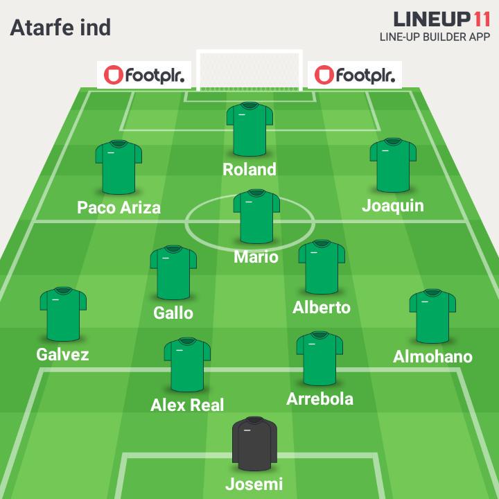 Atarfe_cf's tweet photo. Alineación de los nuestros para la jornada 3, frente a los villares. http://t.co/fTI7BdGpeh
