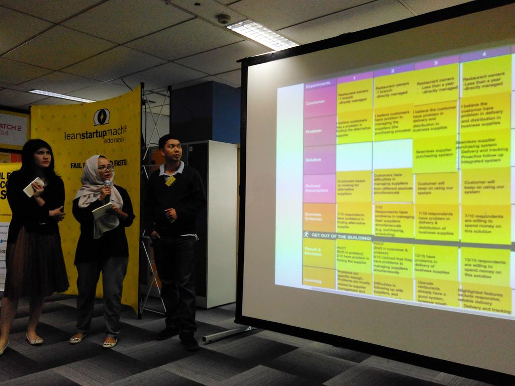 cokhy's tweet photo. It's me, @tsabran @rainasafitri "@Lean_ID: One of the teams presenting their business idea. #leanjkt http://t.co/OIV1ehpVgE"