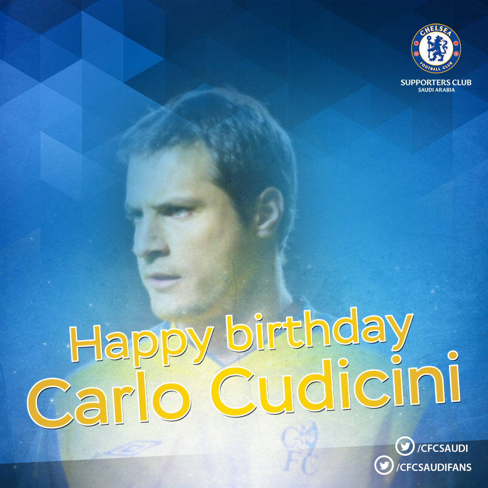 Happy birthday to Blues legend Carlo Cudicini. 
.                                       