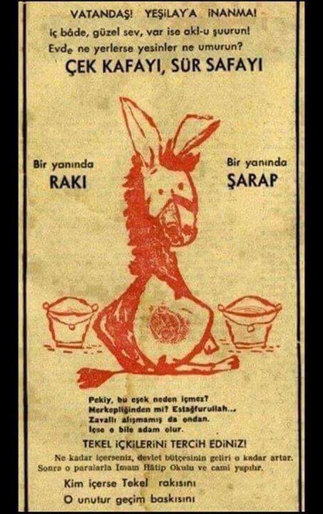 malicelik2023's tweet photo. "Tekel içerek İmam Hatiplere destek olun!" 

Bir zamanlar Te Ce. http://t.co/OkSYpeX4eJ