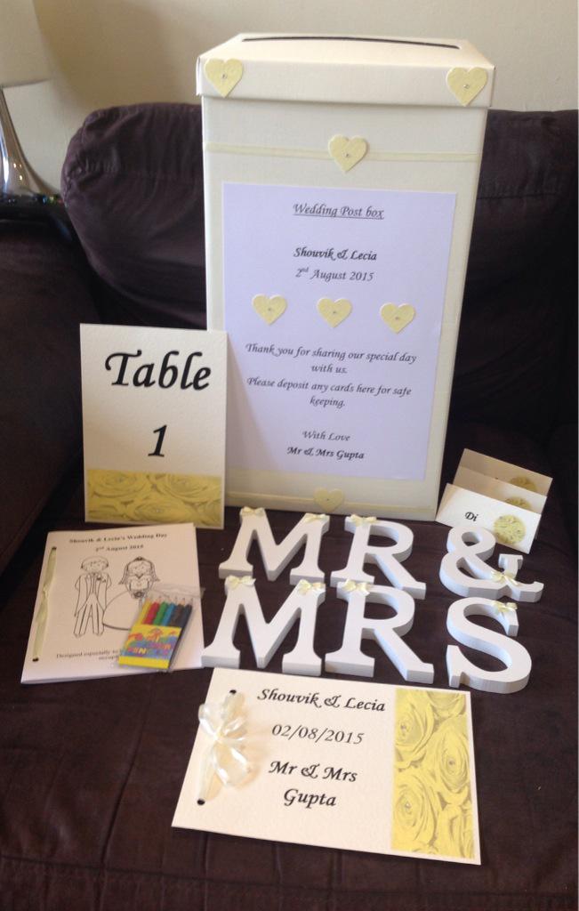 Jemsstationery's tweet photo. Customer order #yellow #wedding #stationery http://t.co/2t2lwUmbfX