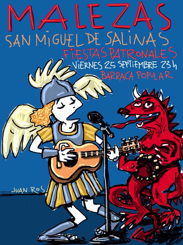 Malezas_'s tweet photo. Viernes 25-09-2015 #actuación Malezas #BarracaPopular en Auditorio de verano, #SanMiguelDeSalinas, menuda balasera http://t.co/3r6vMzhynf