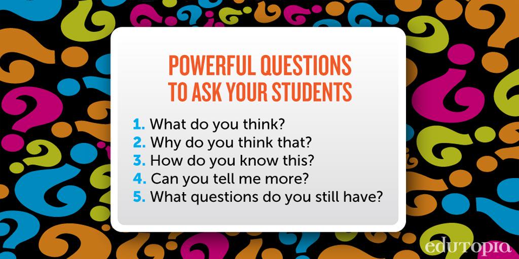 edutopia's tweet photo. Get your students talking with these straightforward, simply-worded questions: http://t.co/zcVBLtSQsl. http://t.co/EpBsCs1i5u