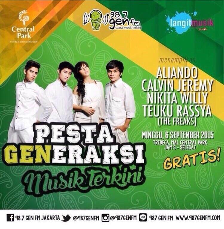 port_btc's tweet photo. Siap2 menantikan @alysyarief @calvinjeremy @nikitawilly_24 @TRP_Rassya  @CentralParkMall #theFREAKSOnPestaGENeraksi8 http://t.co/4W0l7yQxTn