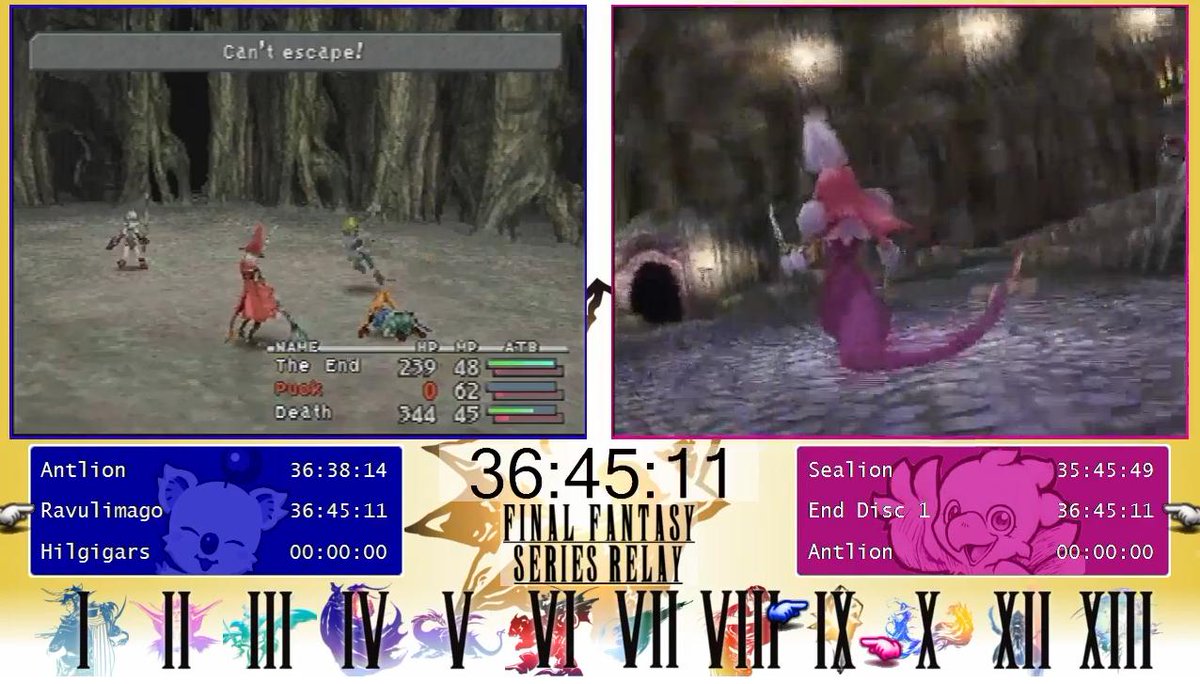 Every single <a href="/FinalFantasy/">FINAL FANTASY</a> game in less than a week.

The <a href="/RPGLimitBreak/">RPG Limit Break</a> Series Relay Race on twitch.tv/rpglimitbreak