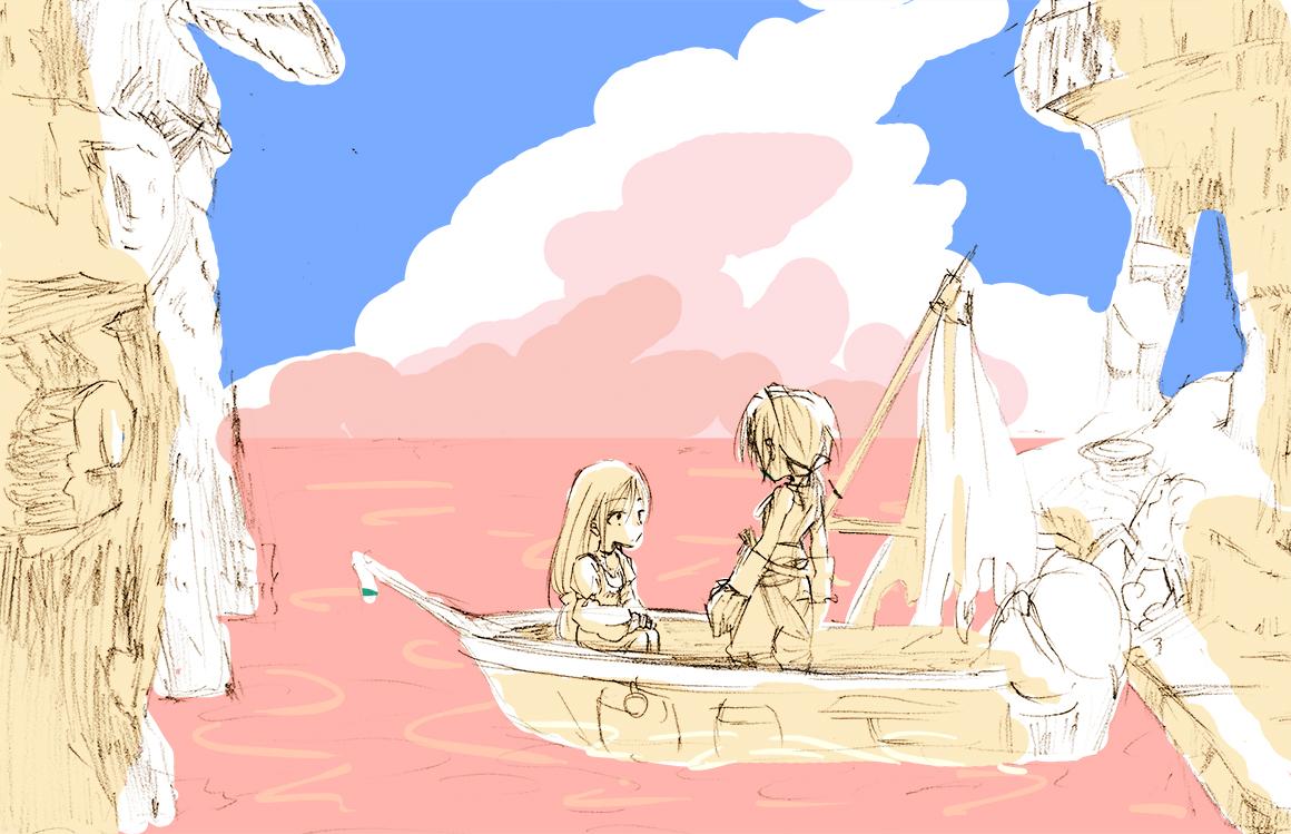 Jam Cdej10版230 300 Ff版深夜のお絵描き60分一本勝負 Ff9 お前が行くって言ったからさ マダイン サリにてイプセンの言葉を教えるジタン それと共に動き出す船 というのがドラマチックで大好きです ワンドロ開催 いままでありがとうございました