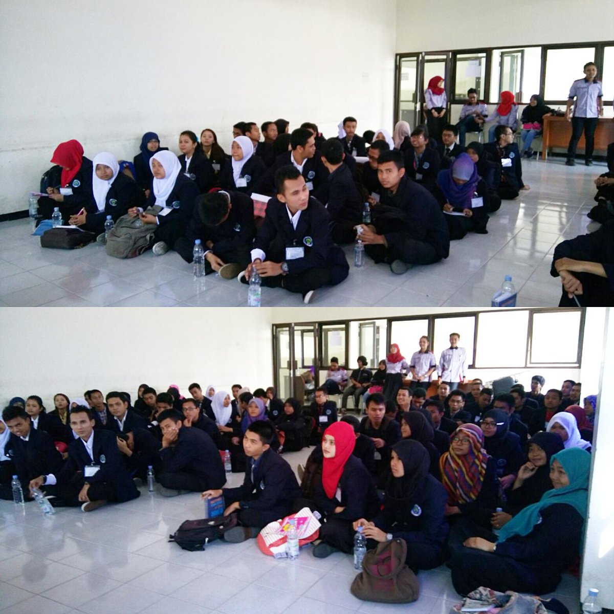 acara pascapkpt teknik elektro hari ini, maba+panitianya wasik" pokok minggu dpn buat LDK &amp; PKM kudu luweh jos maneh