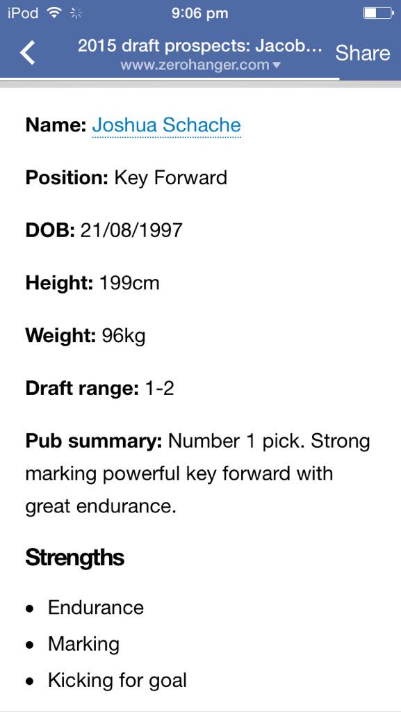 AgentFunda14's tweet photo. #Schache #Carltonfc #draftpick1 @blu_boys http://t.co/ncPbyRgbVt