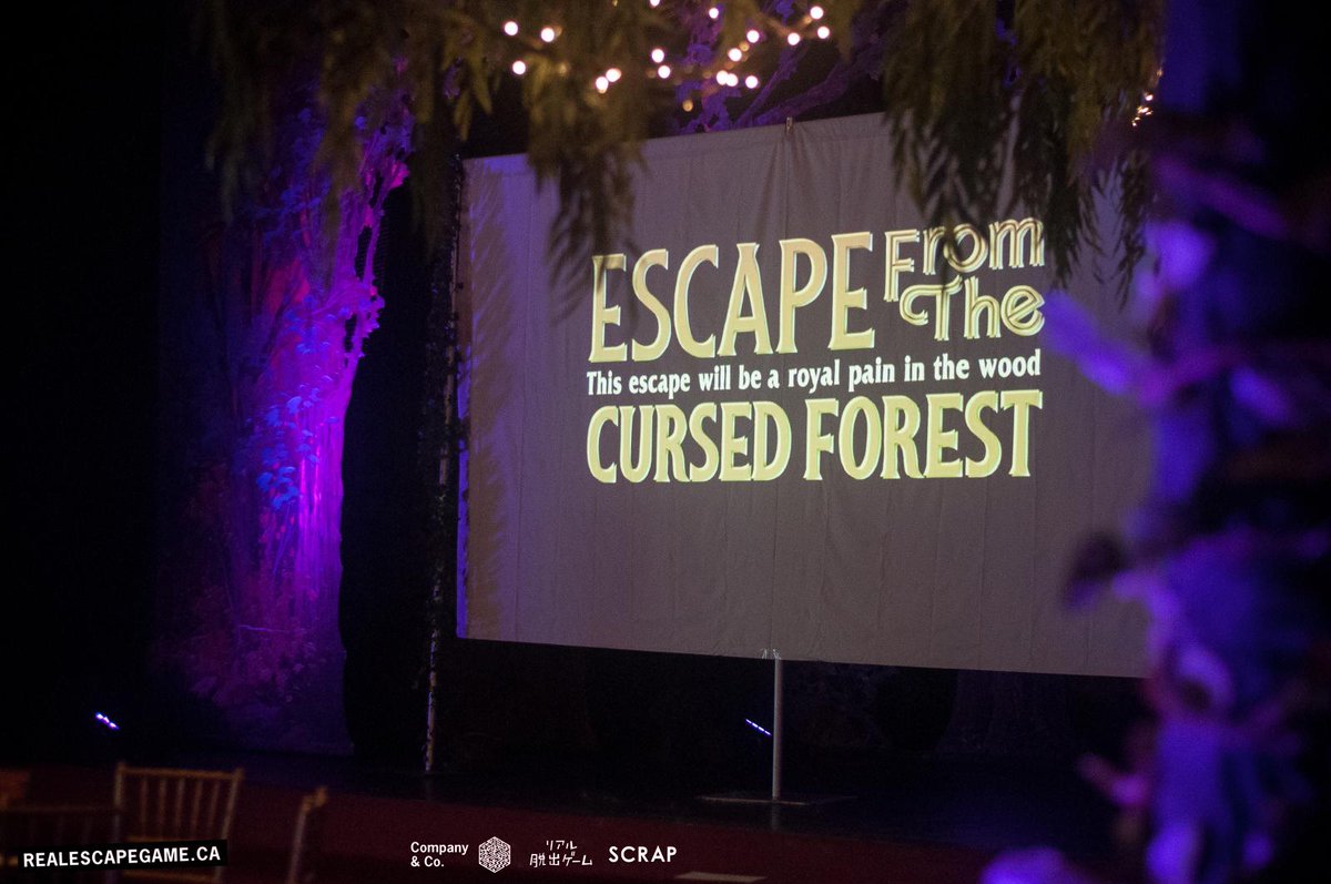 RealEscapeTO's tweet photo. #CursedForest appears 1 week only starting Wed! Tickets going fast at https://t.co/yzZmtbB94V - will you escape?? http://t.co/FDjcHkSfpT